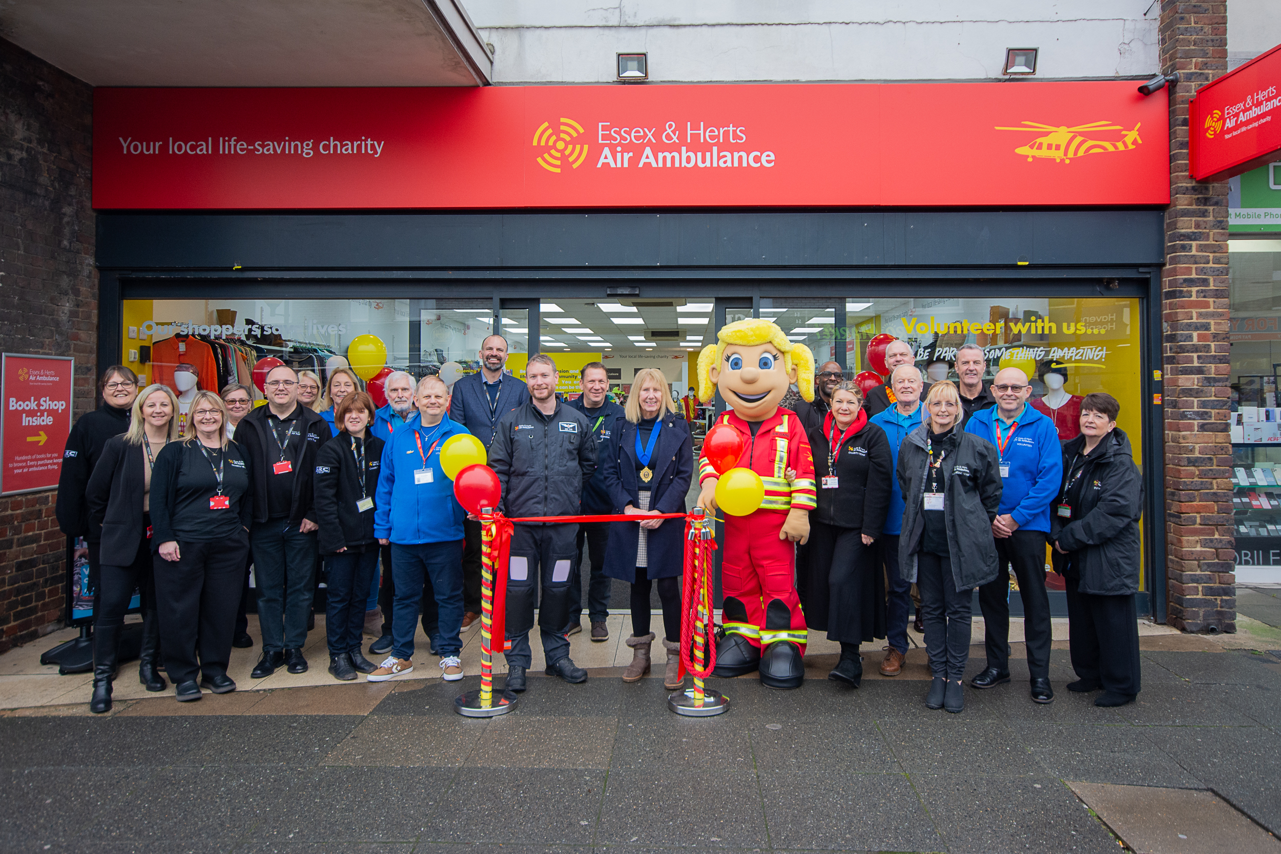 Shop opening of Air Ambulance Charity Shop